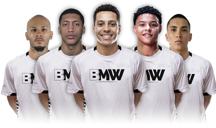 Atletas da BMW Agency com a camisa oficial